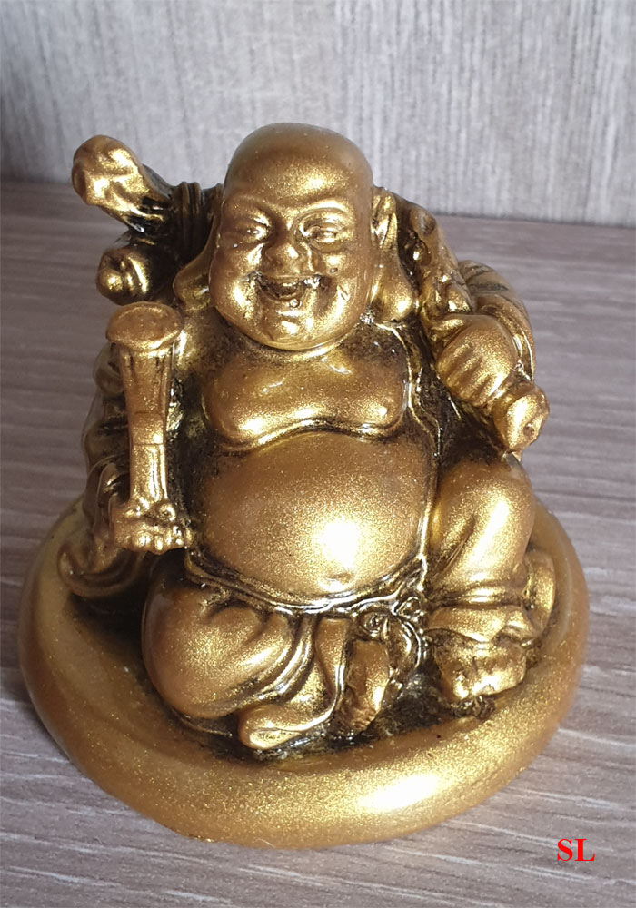 Statuette-Bouddha-Boudha-rieur-dore-en-resine--CHANCE-LUCKY