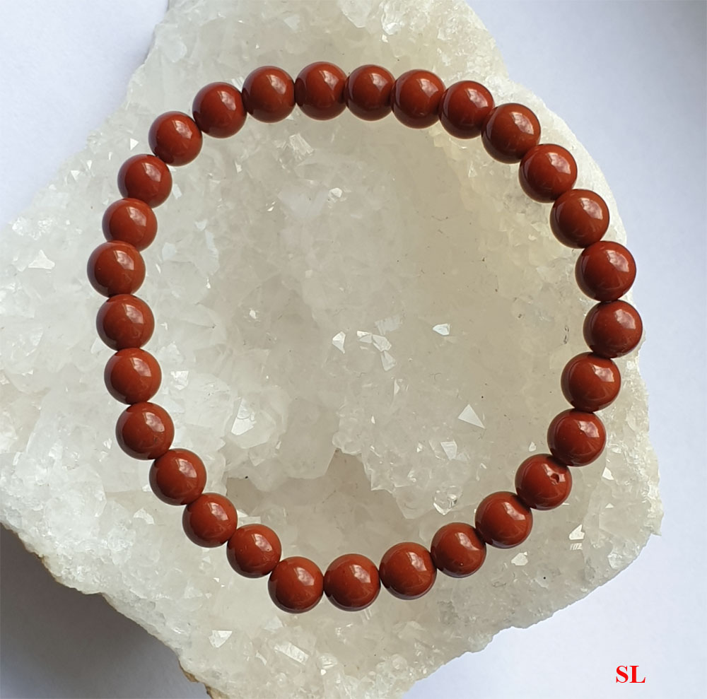 Joli-bracelet-en-pierre-jaspe-Rouge-perle-de-6-mm--LITHO-REIKI