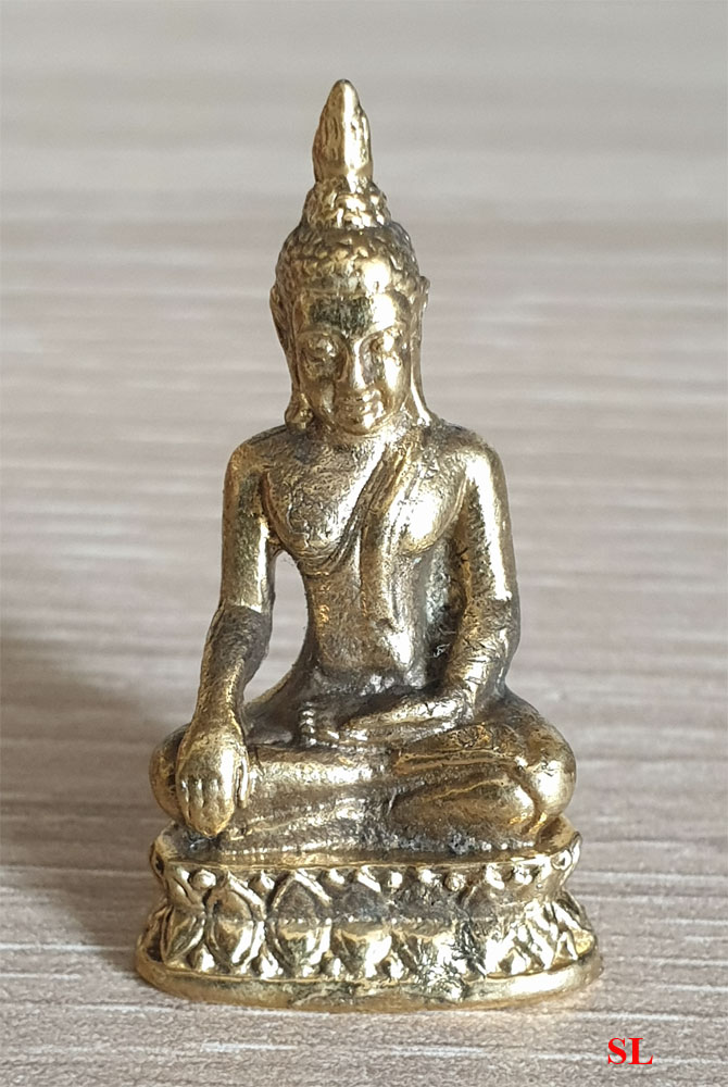 Miniature-Bouddha-Boudha-3-5-cm-en-laiton--Amulette-Protection