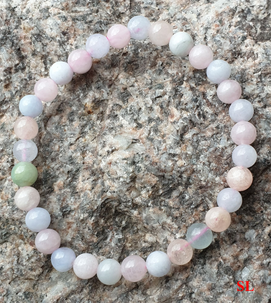 Bracelet-en-pierre-naturelle-Beryl-Morganite-perle-de-6mm-multicouleur-Litho